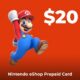 Nintendo eShop Prepaid Card $20 CA Key