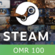 Steam Wallet Card 100 OMR OM Activation Code